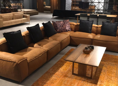 Corner sofa Living landscape Couch Upholstery Furniture Fabric sofa Corner suite Furniture